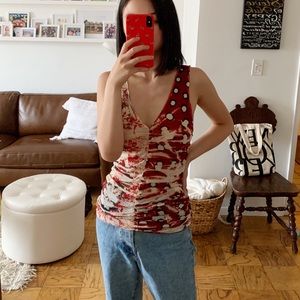 SOLD jean paul gaultier soleil mesh top